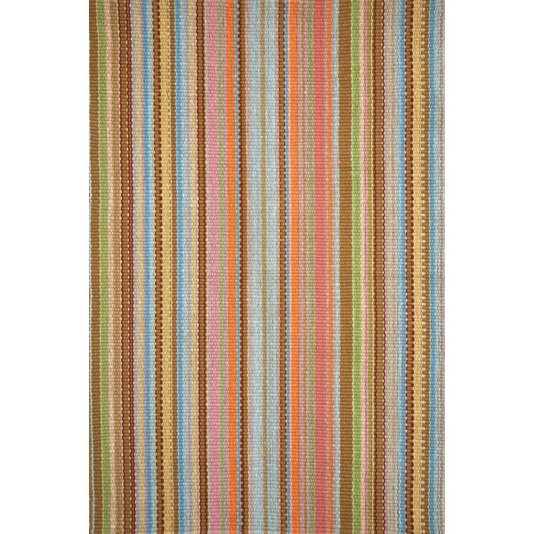 Dash and Albert Rugs Zanzibar Ticking Handwoven Indoor/Outdoor Rug